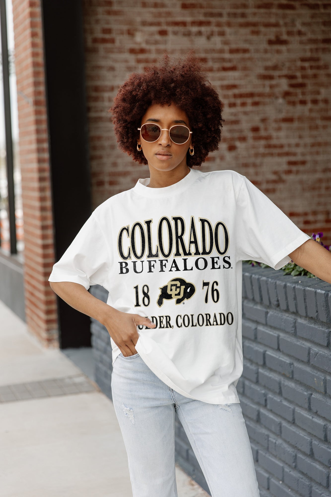 COLORADO BUFFALOES UNITY OVERSIZED CREWNECK TEE