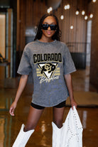 COLORADO BUFFALOES PLAY IT FORWARD OVERSIZED CREWNECK TEE