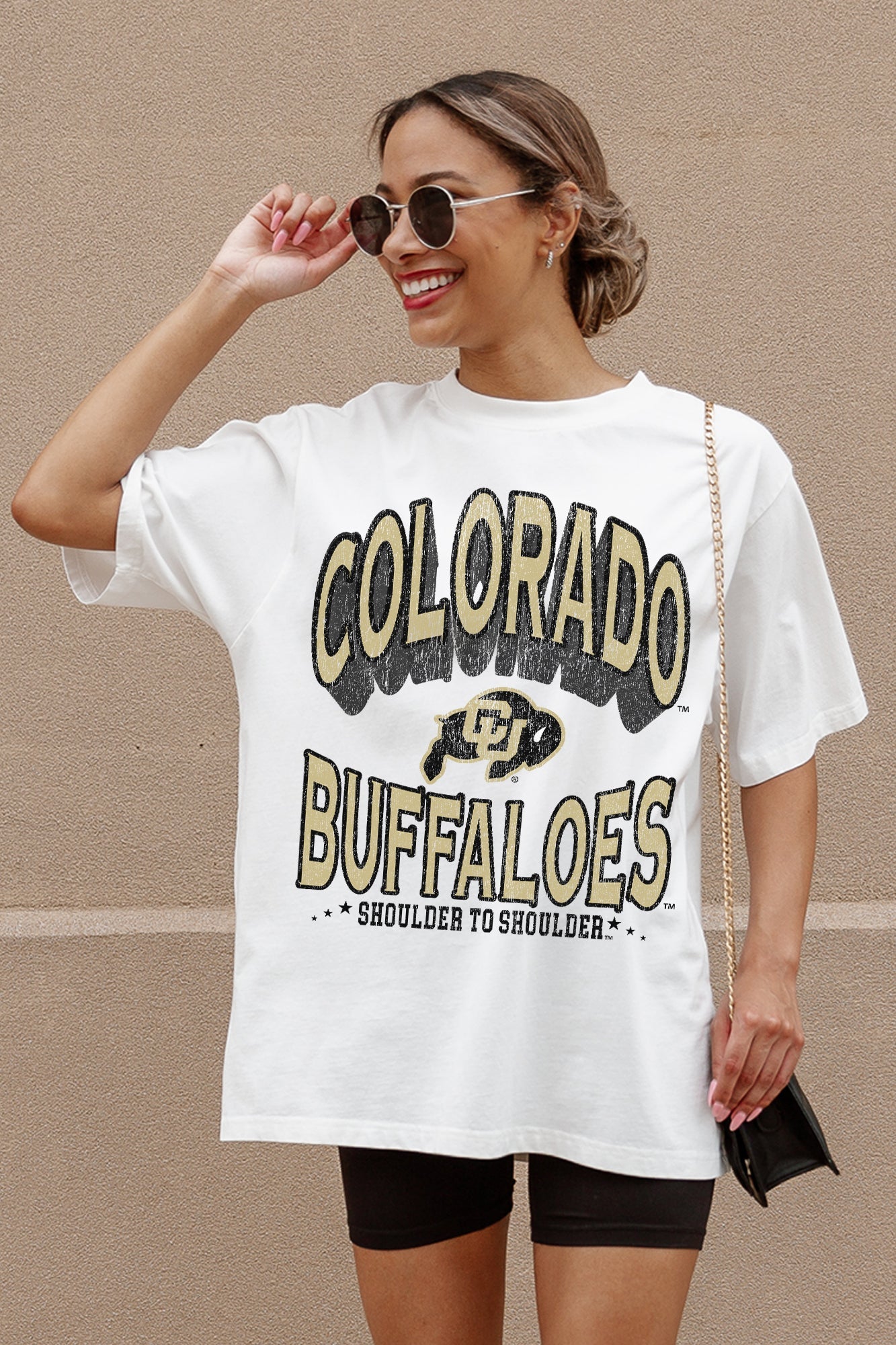 COLORADO BUFFALOES SHAKEDOWN OVERSIZED CREWNECK TEE