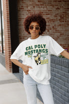 CAL POLY MUSTANGS IN THE LEAD OVERSIZED CREWNECK TEE