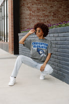 CREIGHTON BLUEJAYS KEEP THE LEAD OVERSIZED CREWNECK TEE