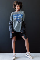 CREIGHTON BLUEJAYS KEEP THE LEAD OVERSIZED CREWNECK TEE