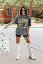 CAL STATE LOS ANGELES GOLDEN EAGLES THROWBACK OVERSIZED CREWNECK TEE