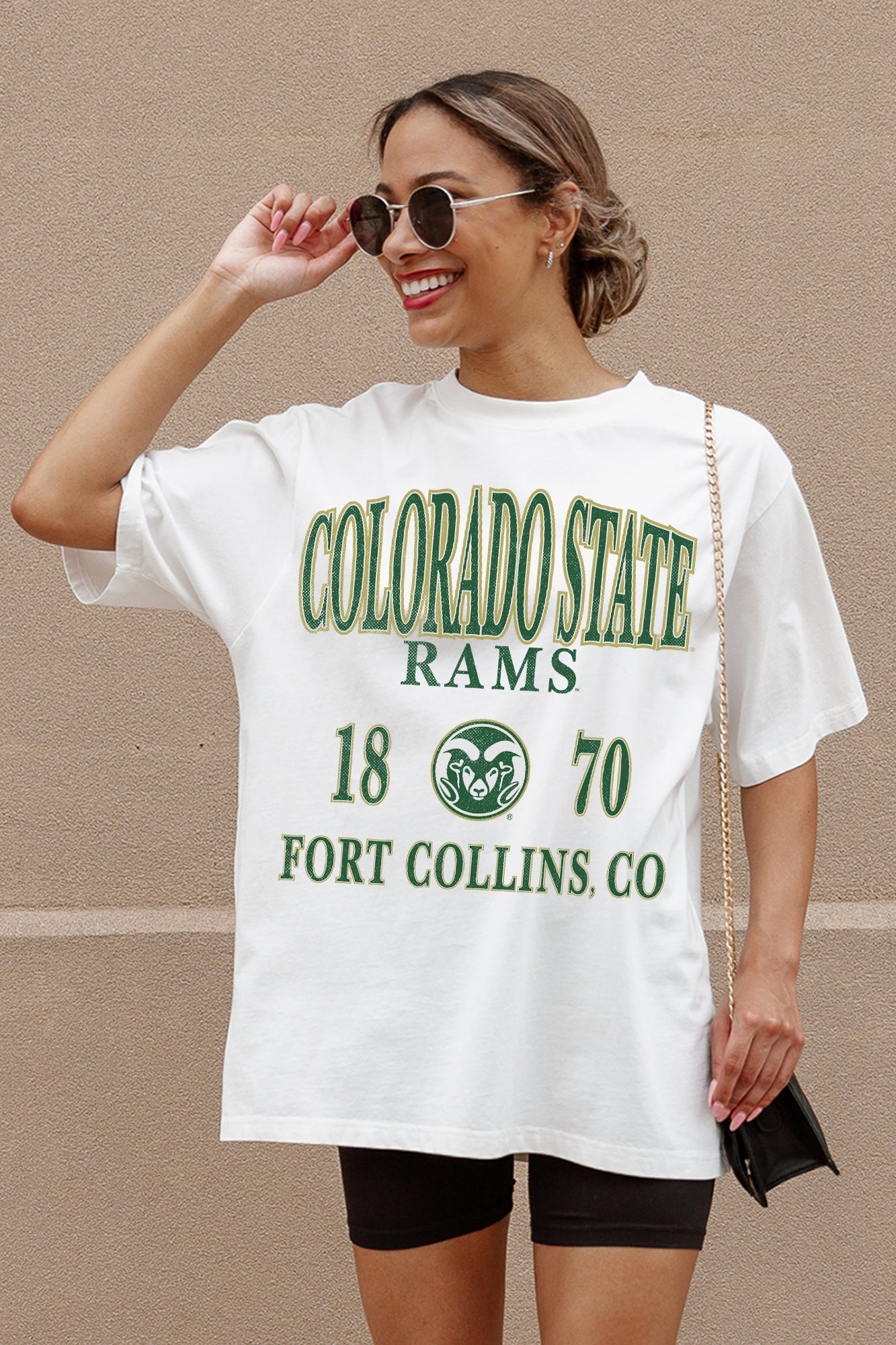 COLORADO STATE RAMS UNITY OVERSIZED CREWNECK TEE