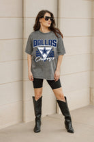 DALLAS COWBOYS PLAY IT FORWARD OVERSIZED CREWNECK TEE