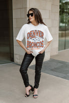 DENVER BRONCOS SHAKEDOWN OVERSIZED CREWNECK TEE