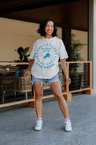 DETROIT LIONS ON POINT OVERSIZED CREWNECK TEE