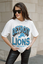 DETROIT LIONS SHAKEDOWN OVERSIZED CREWNECK TEE