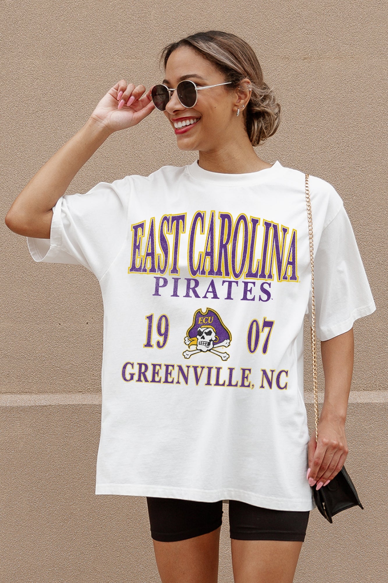 EAST CAROLINA PIRATES UNITY OVERSIZED CREWNECK TEE