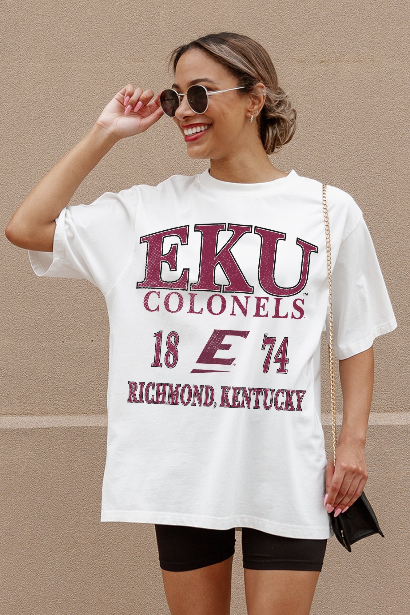 EASTERN KENTUCKY COLONELS UNITY OVERSIZED CREWNECK TEE