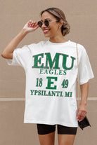 EASTERN MICHIGAN EAGLES UNITY OVERSIZED CREWNECK TEE