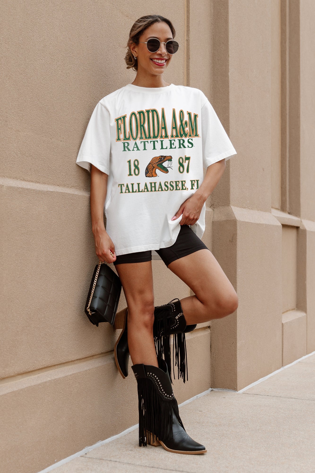 FLORIDA A&M RATTLERS UNITY OVERSIZED CREWNECK TEE