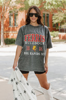 FERRIS STATE BULLDOGS THROWBACK OVERSIZED CREWNECK TEE