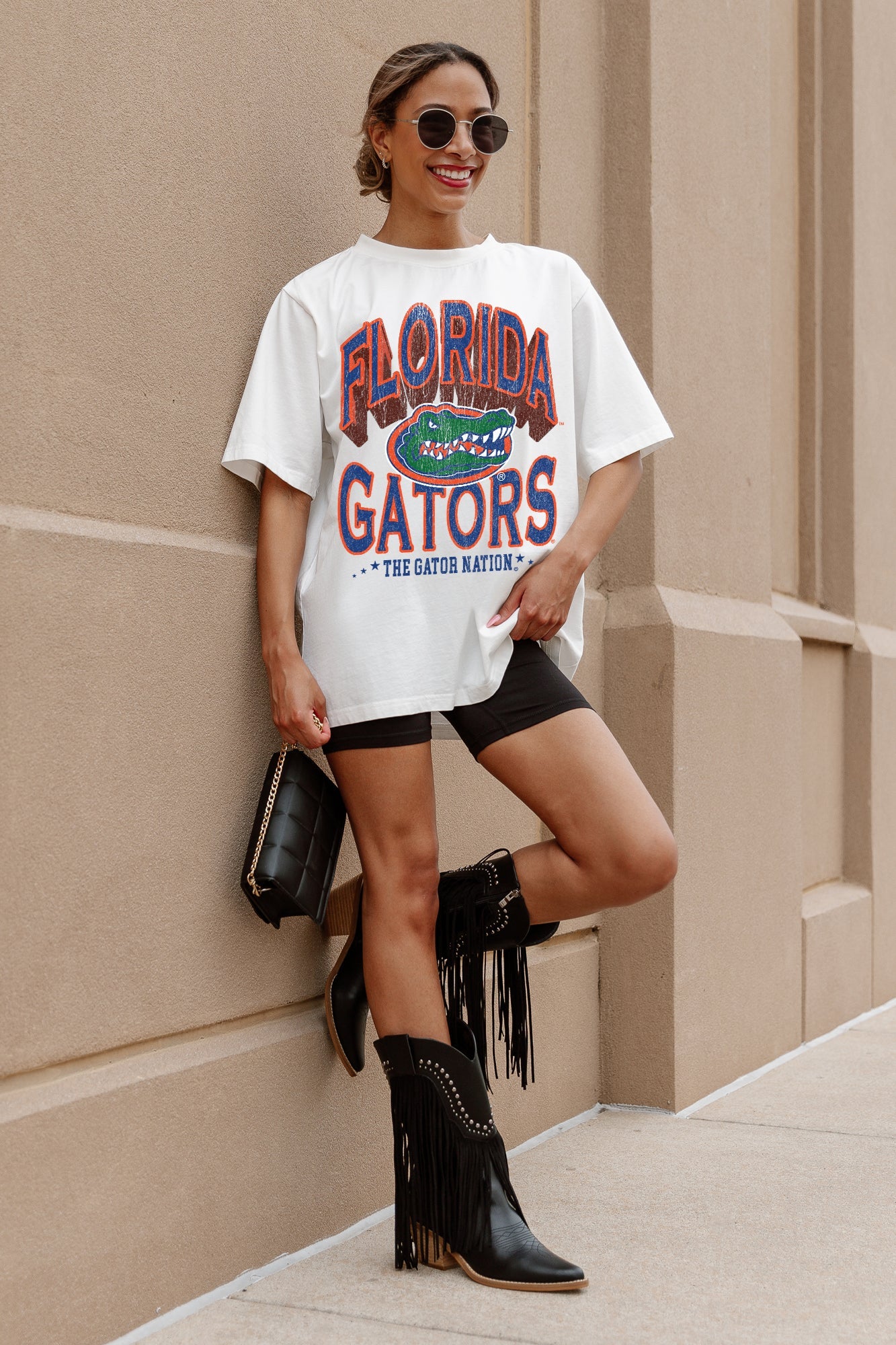 FLORIDA GATORS SHAKEDOWN OVERSIZED CREWNECK TEE