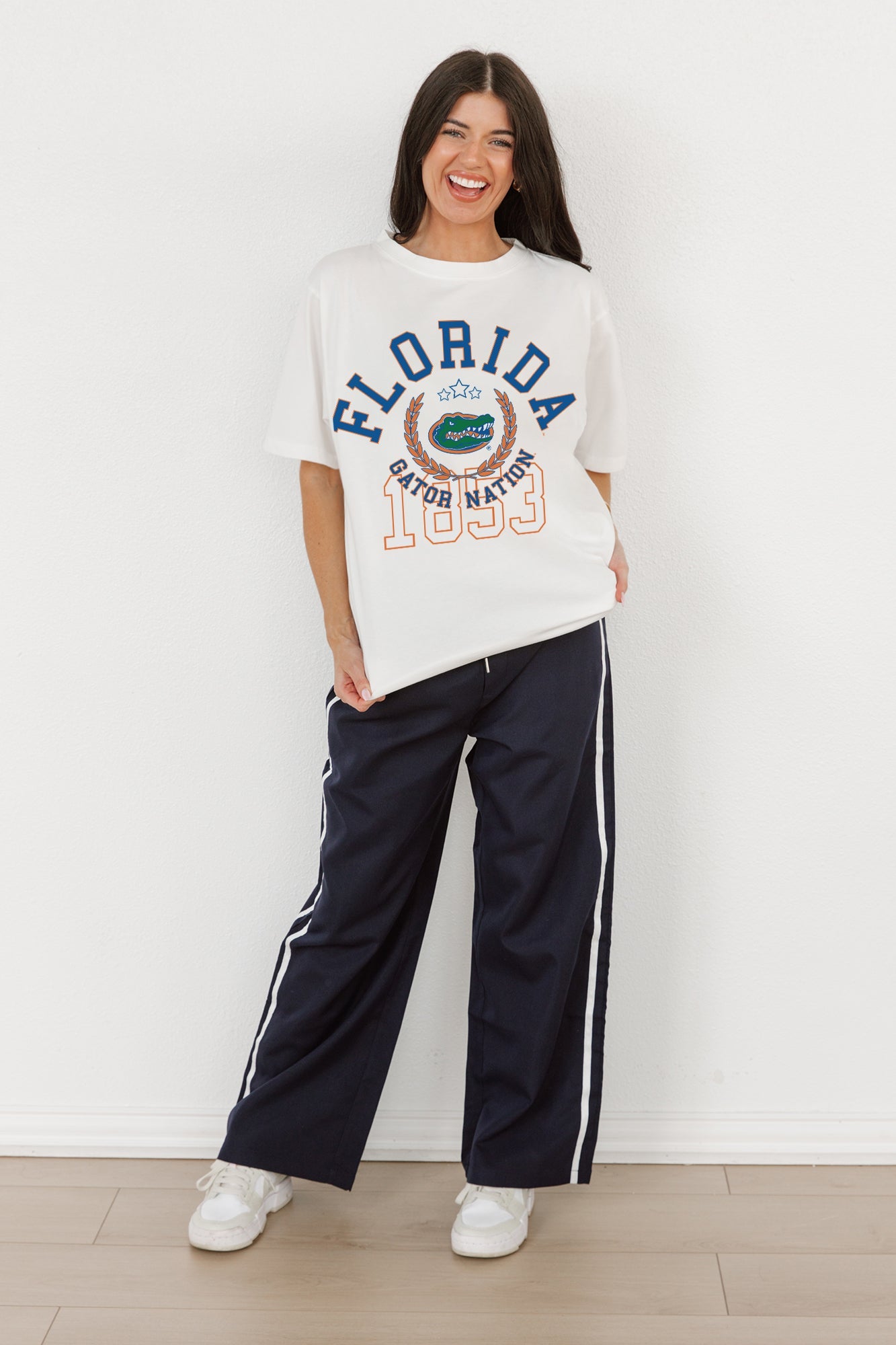 FLORIDA GATORS GO FOR TWO OVERSIZED CREWNECK TEE BY MADI PREWETT TROUTT