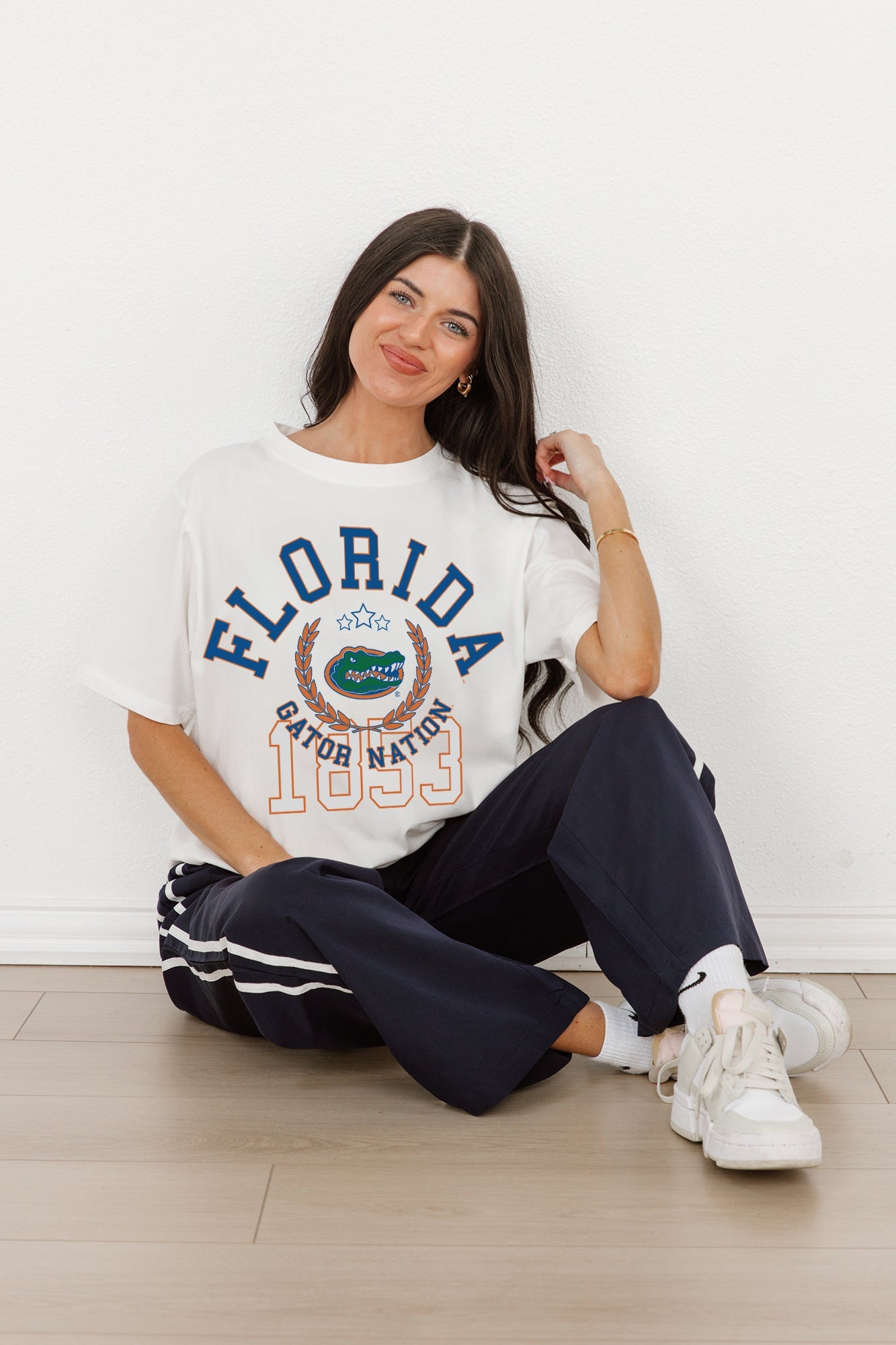 FLORIDA GATORS GO FOR TWO OVERSIZED CREWNECK TEE BY MADI PREWETT TROUTT