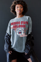 FRESNO STATE BULLDOGS KEEP THE LEAD OVERSIZED CREWNECK TEE