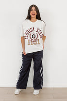 FLORIDA STATE SEMINOLES GO FOR TWO OVERSIZED CREWNECK TEE BY MADI PREWETT TROUTT