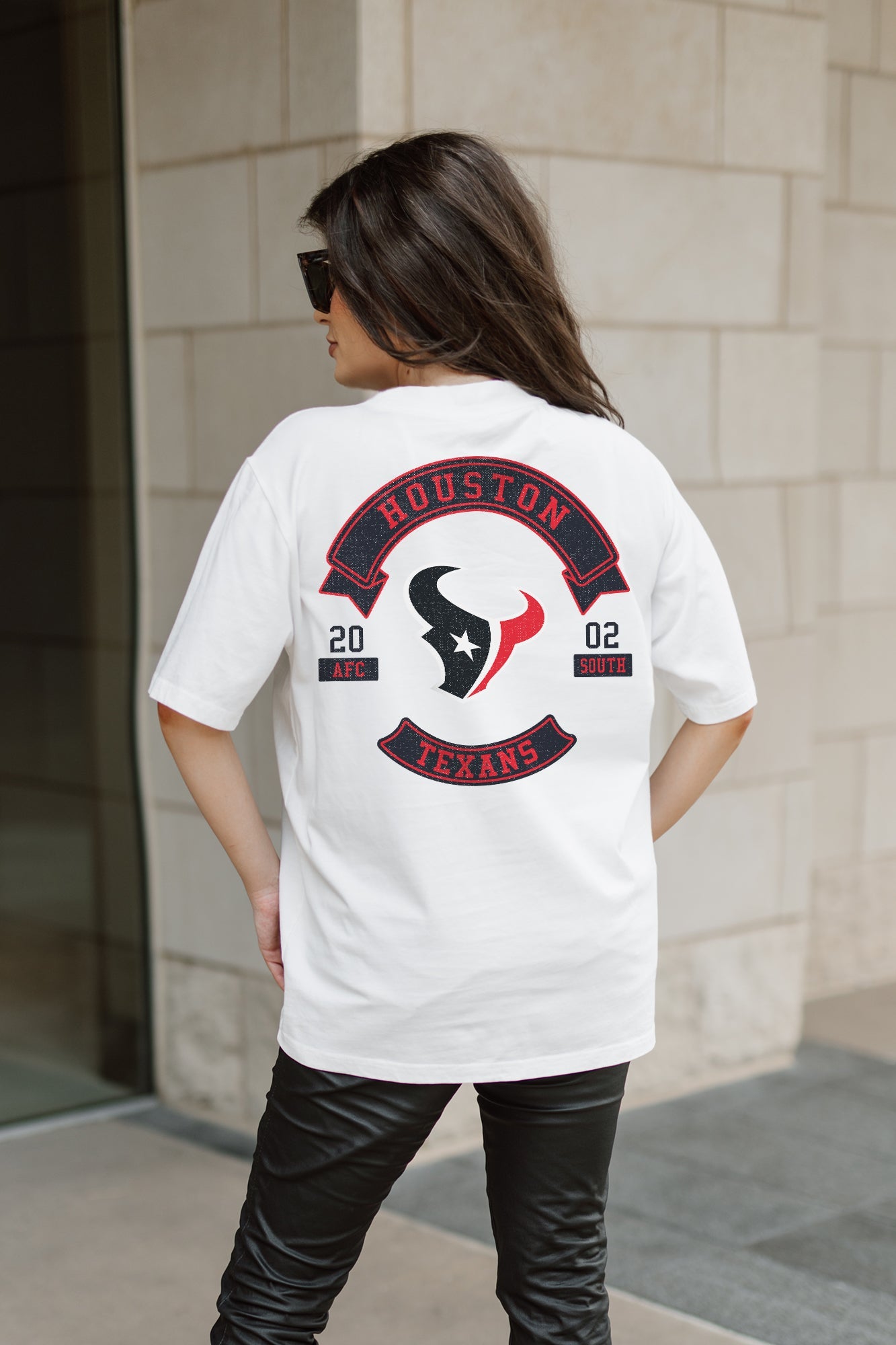 HOUSTON TEXANS OUT OF BOUNDS OVERSIZED CREWNECK TEE