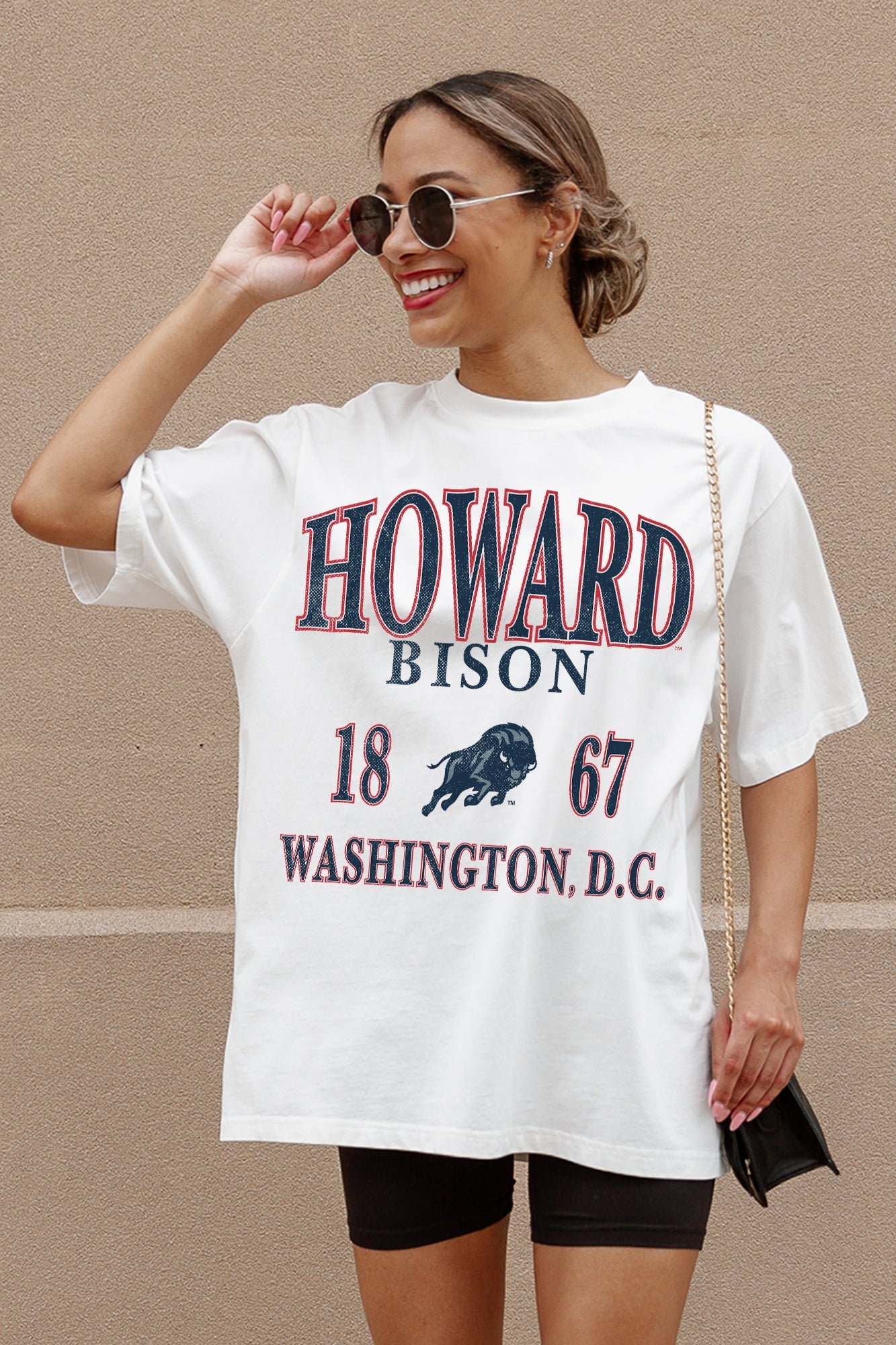 HOWARD BISON UNITY OVERSIZED CREWNECK TEE