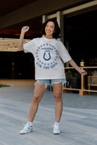 INDIANAPOLIS COLTS ON POINT OVERSIZED CREWNECK TEE