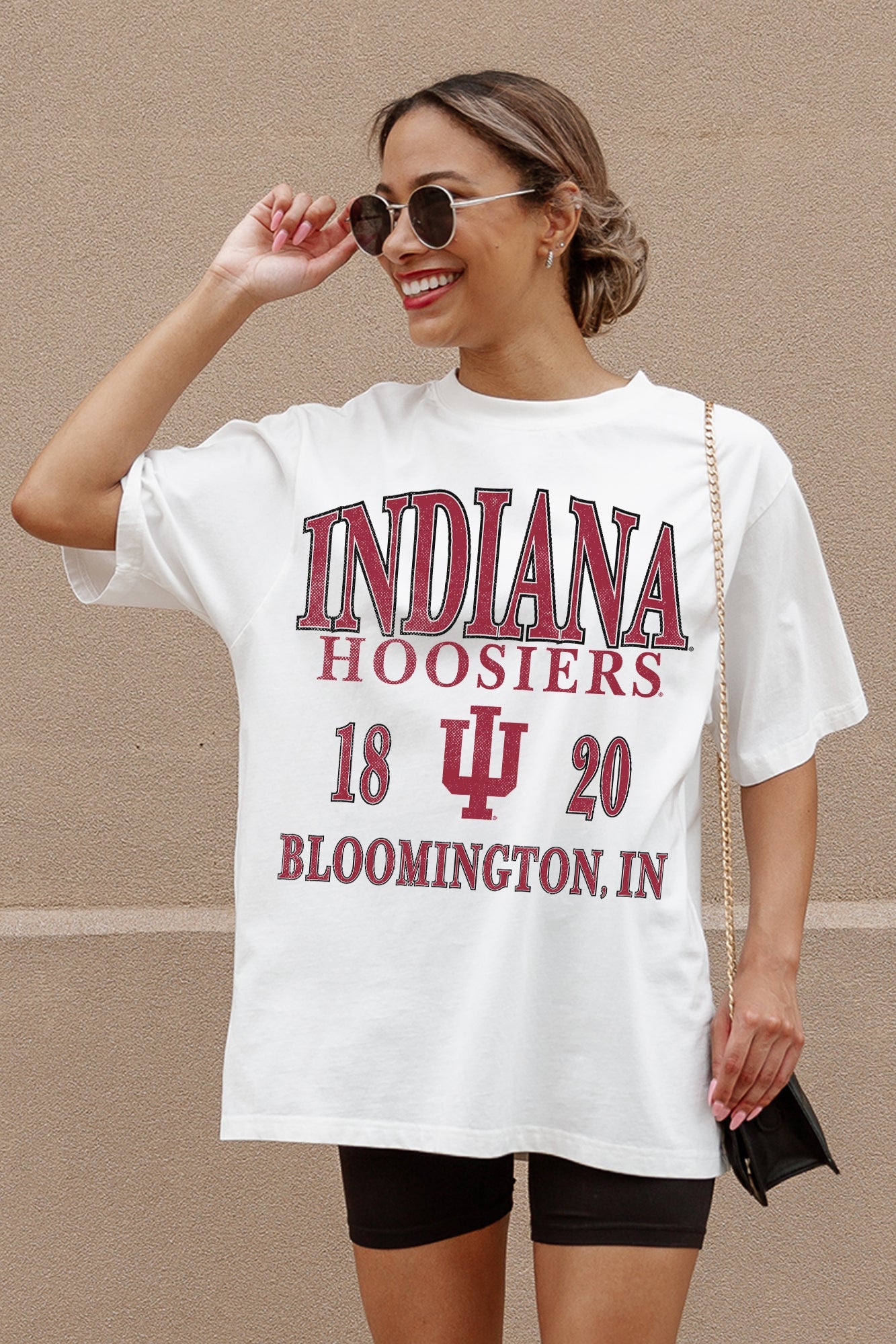 INDIANA HOOSIERS UNITY OVERSIZED CREWNECK TEE