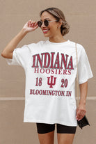 INDIANA HOOSIERS UNITY OVERSIZED CREWNECK TEE