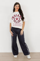 INDIANA HOOSIERS GO FOR TWO OVERSIZED CREWNECK TEE BY MADI PREWETT TROUTT