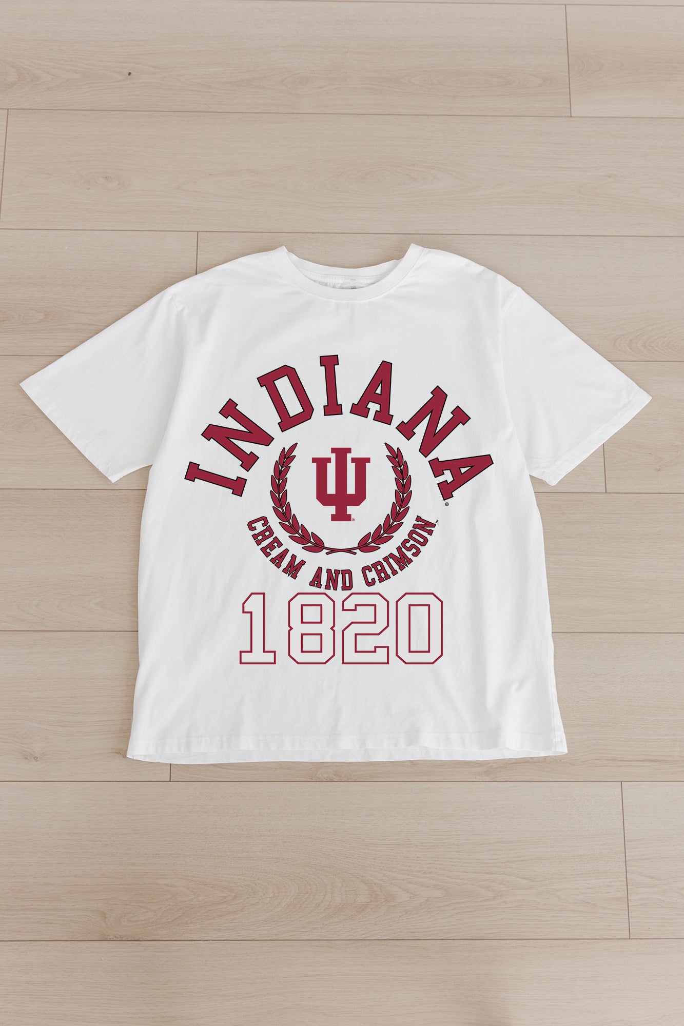 INDIANA HOOSIERS GO FOR TWO OVERSIZED CREWNECK TEE BY MADI PREWETT TROUTT