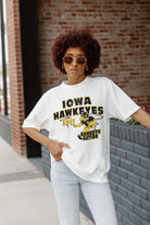 IOWA HAWKEYES IN THE LEAD OVERSIZED CREWNECK TEE