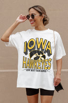 IOWA HAWKEYES SHAKEDOWN OVERSIZED CREWNECK TEE