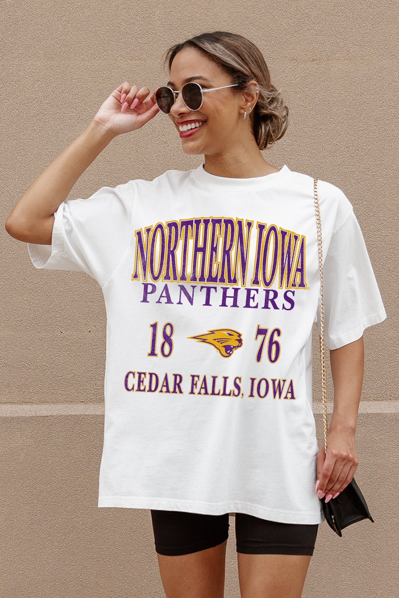 NORTHERN IOWA PANTHERS UNITY OVERSIZED CREWNECK TEE