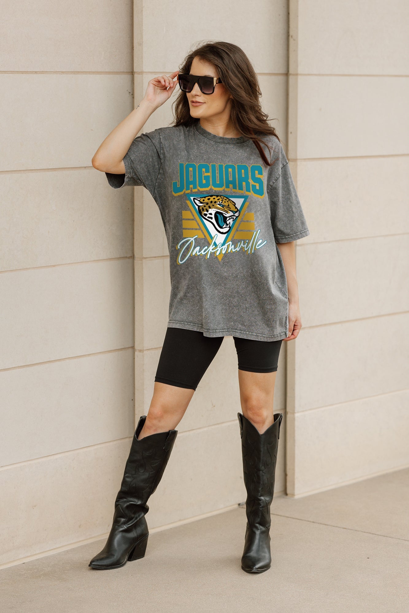 JACKSONVILLE JAGUARS PLAY IT FORWARD OVERSIZED CREWNECK TEE