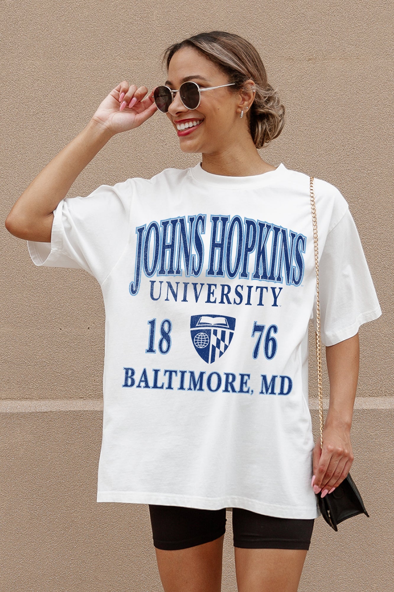 JOHNS HOPKINS BLUEJAYS UNITY OVERSIZED CREWNECK TEE