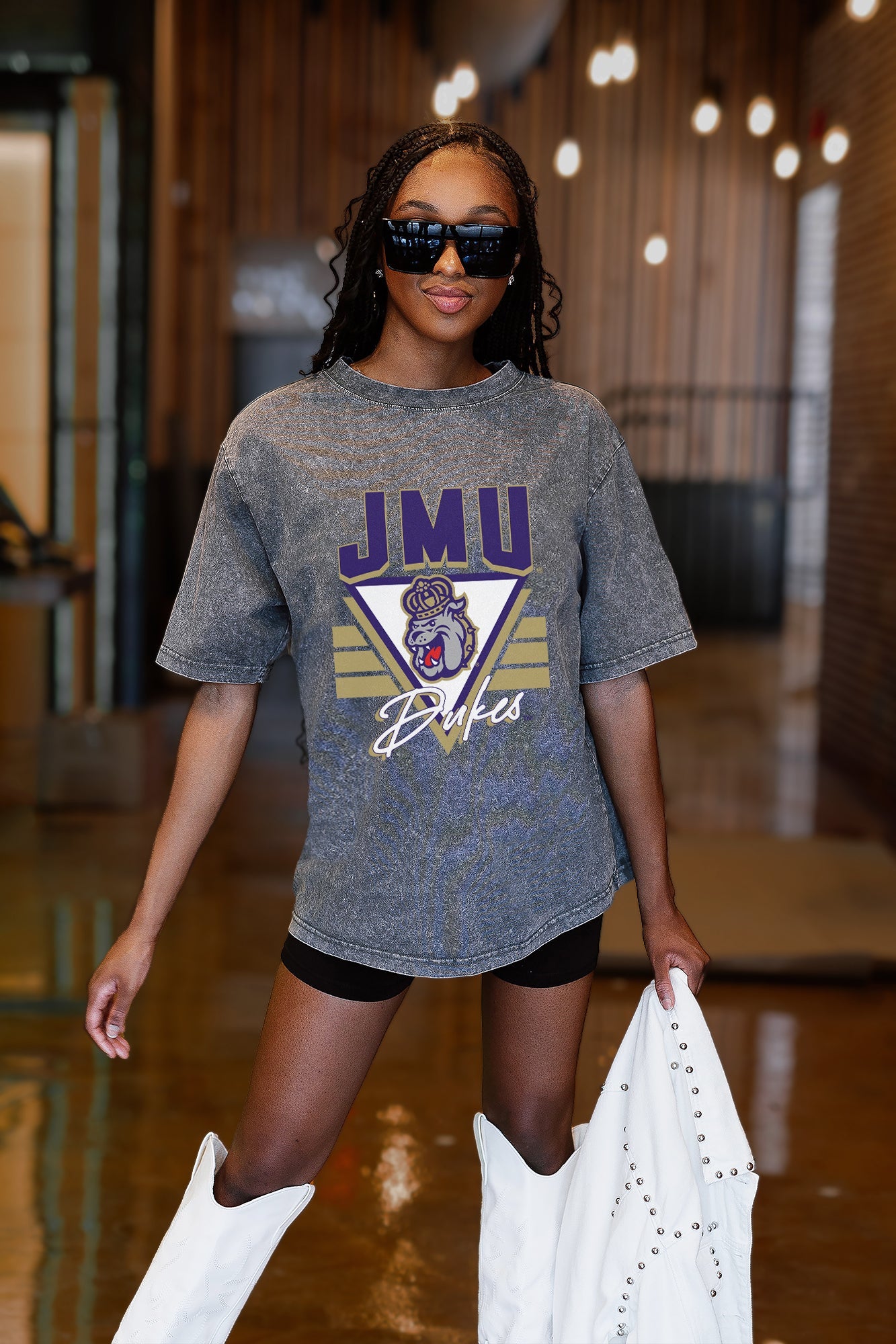 JAMES MADISON DUKES PLAY IT FORWARD OVERSIZED CREWNECK TEE