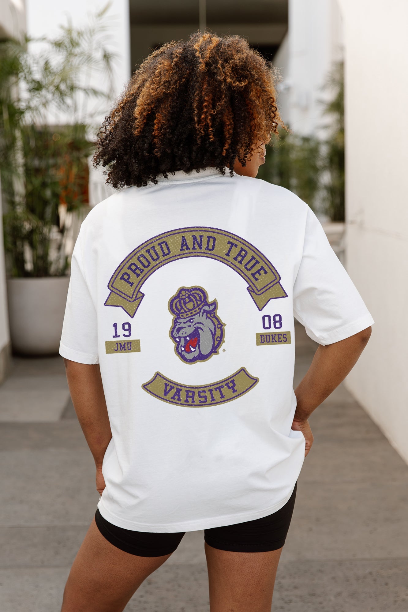 JAMES MADISON DUKES OUT OF BOUNDS OVERSIZED CREWNECK TEE