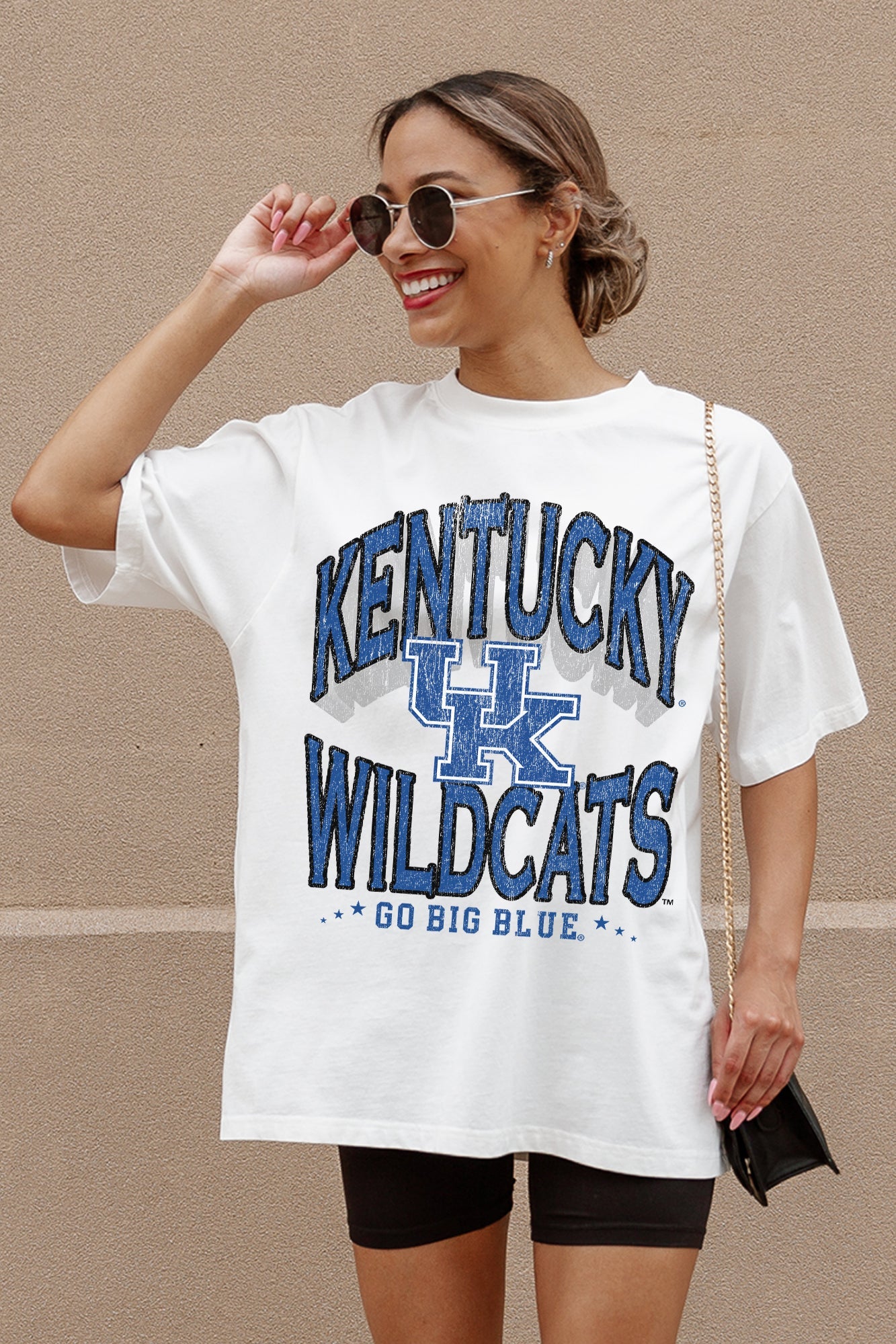 KENTUCKY WILDCATS SHAKEDOWN OVERSIZED CREWNECK TEE