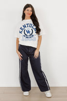 KENTUCKY WILDCATS GO FOR TWO OVERSIZED CREWNECK TEE BY MADI PREWETT TROUTT