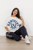 KENTUCKY WILDCATS GO FOR TWO OVERSIZED CREWNECK TEE BY MADI PREWETT TROUTT