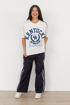 KENTUCKY WILDCATS GO FOR TWO OVERSIZED CREWNECK TEE BY MADI PREWETT TROUTT