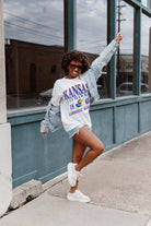 KANSAS JAYHAWKS UNITY OVERSIZED CREWNECK TEE