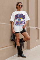 KANSAS JAYHAWKS SHAKEDOWN OVERSIZED CREWNECK TEE