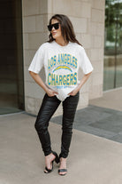 LOS ANGELES CHARGERS SHAKEDOWN OVERSIZED CREWNECK TEE