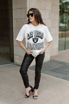 LAS VEGAS RAIDERS SHAKEDOWN OVERSIZED CREWNECK TEE