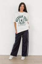 MICHIGAN STATE SPARTANS GO FOR TWO OVERSIZED CREWNECK TEE BY MADI PREWETT TROUTT