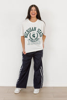 MICHIGAN STATE SPARTANS GO FOR TWO OVERSIZED CREWNECK TEE BY MADI PREWETT TROUTT