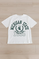 MICHIGAN STATE SPARTANS GO FOR TWO OVERSIZED CREWNECK TEE BY MADI PREWETT TROUTT