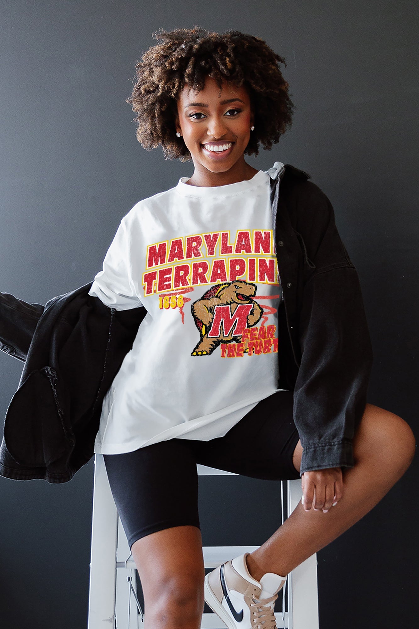 MARYLAND TERRAPINS IN THE LEAD OVERSIZED CREWNECK TEE