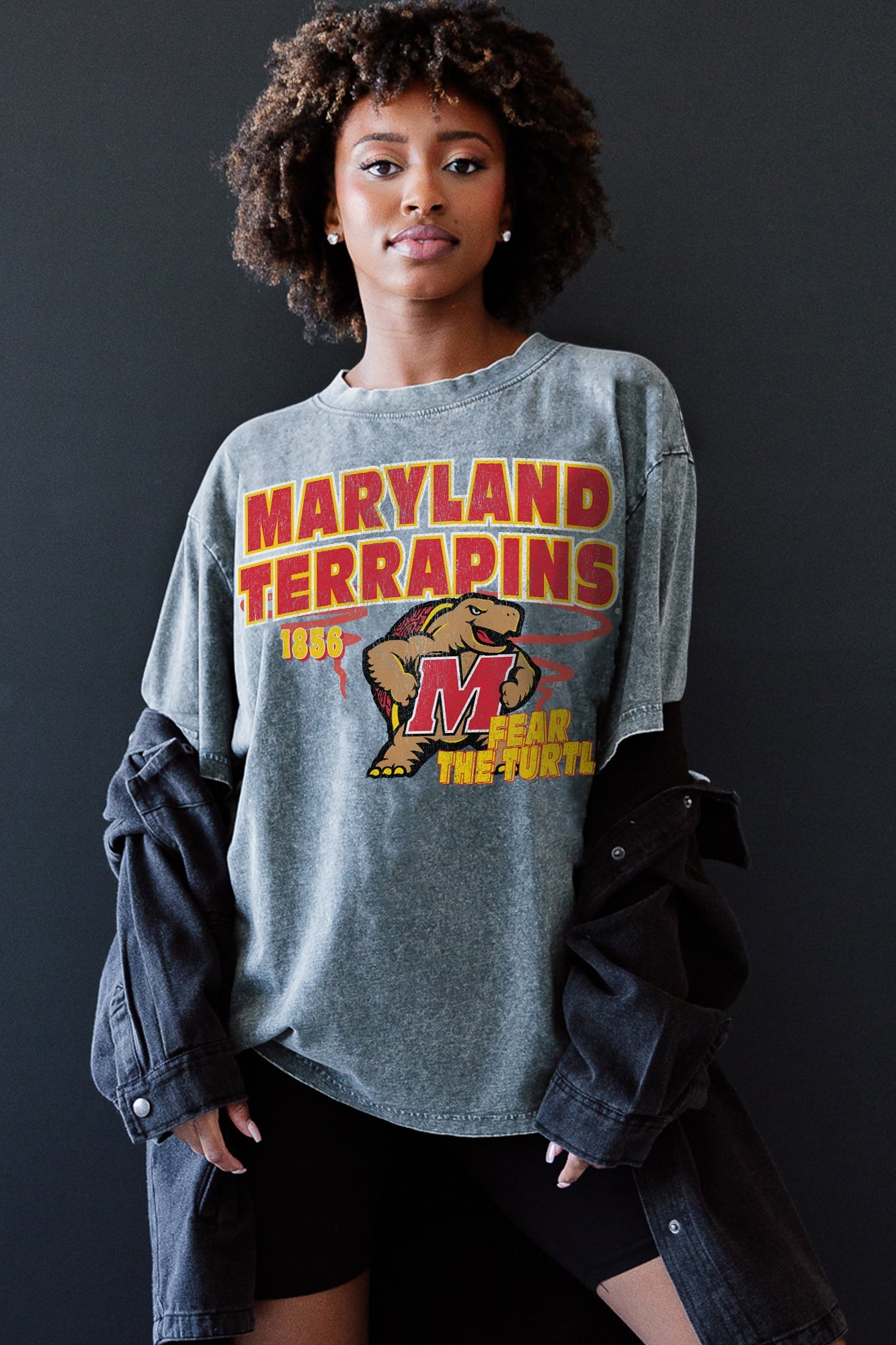 MARYLAND TERRAPINS KEEP THE LEAD OVERSIZED CREWNECK TEE