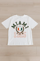 MIAMI HURRICANES GO FOR TWO OVERSIZED CREWNECK TEE BY MADI PREWETT TROUTT